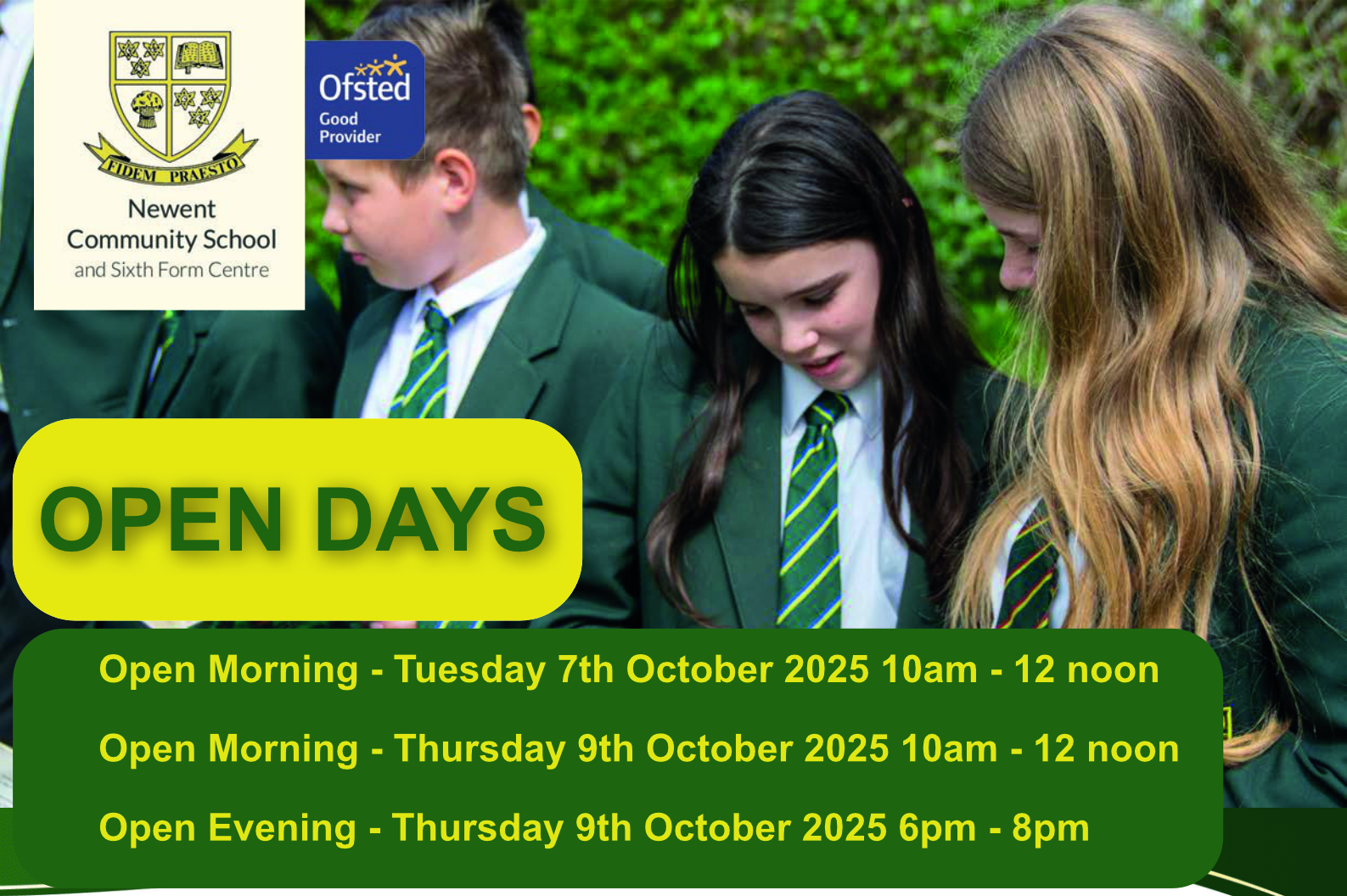 NewentSchool-OpenDays-Oct25 Open Days